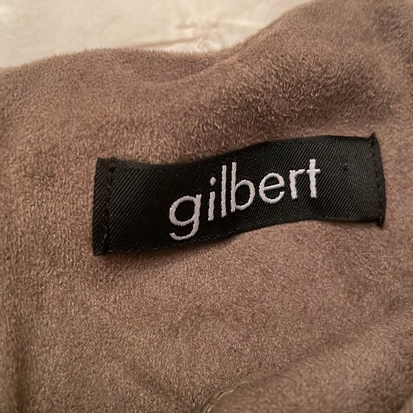 Gilbert Size S Faux Suede Midi Skirt (cool brown) - Picture 2 of 2